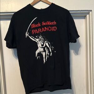 Black Sabbath Paranoid Men's Black T-Shirt